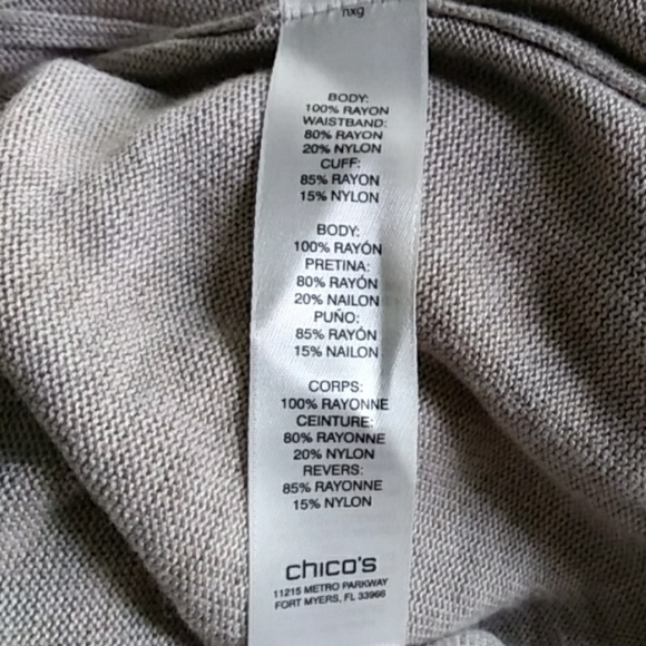 NWT Chico's Open Cardigan Size M - Picture 6 of 6